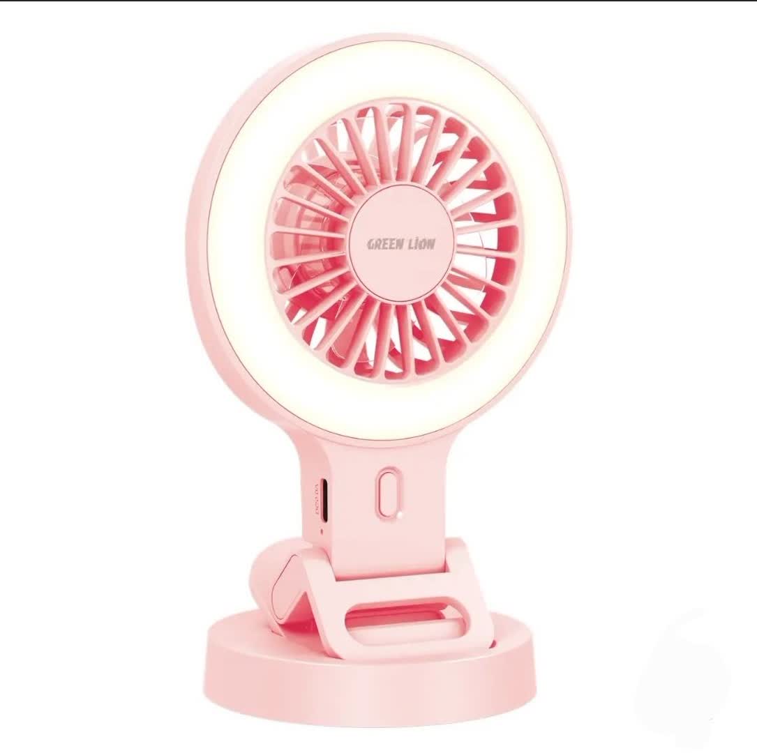 پنکه گیره‌ای و قابل‌شارژ GREEN LION Air Glow