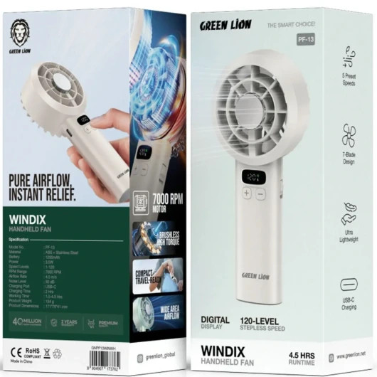 پنکه دستی گرین لاین شارژی Windix