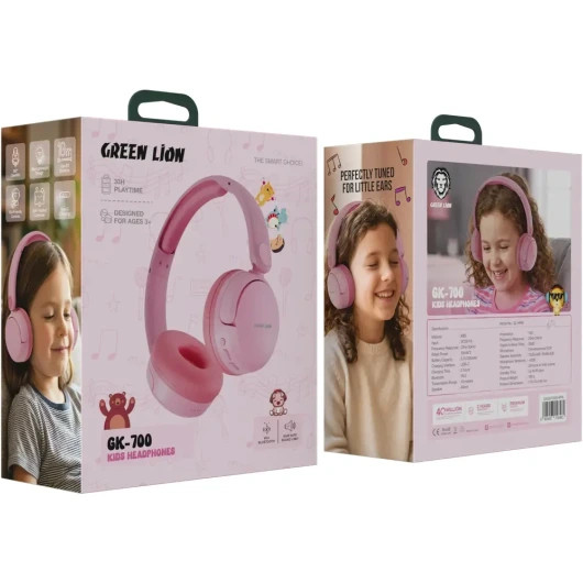 هدفون بیسیم کودک Green Lion GK-700